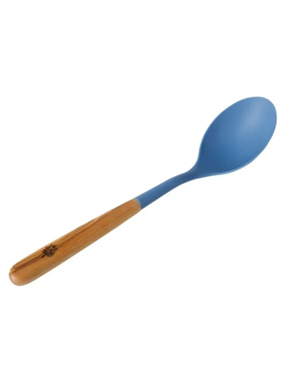The Pioneer Woman Blue Kitchen Utensil Silicone Basting Spoon Olivewood Handle